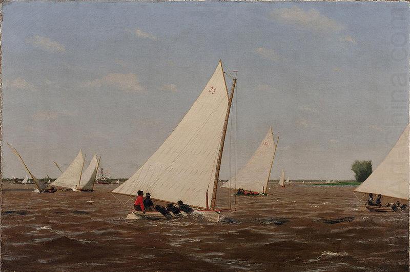 Thomas Eakins Sailboats Racing on the Delaware china oil painting image